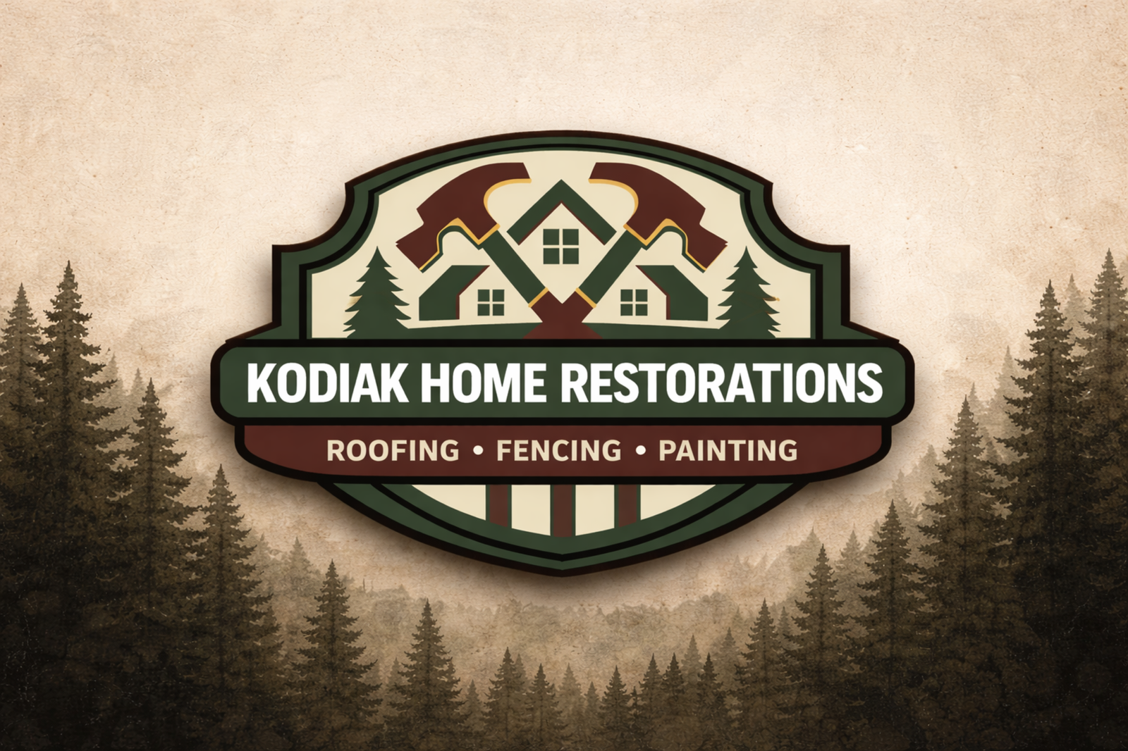 Kodiak forest theme logo inspiration